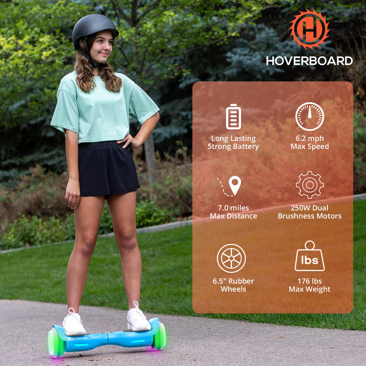 Trinity Max Bluetooth 6.3" LED Hoverboard 6.2Mph丨7.1Miles Range