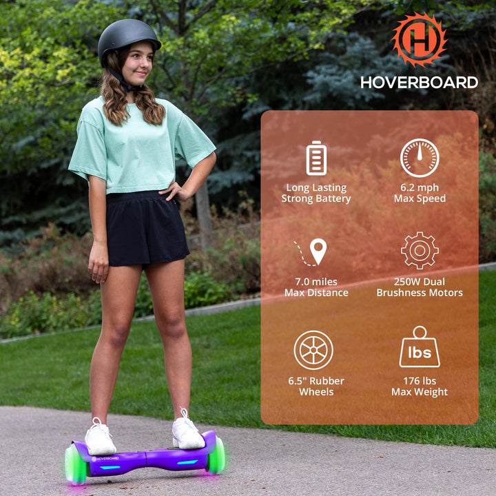 Hoverboard® Trinity Max 6.3" LED  6.2Mph 7.1Miles
