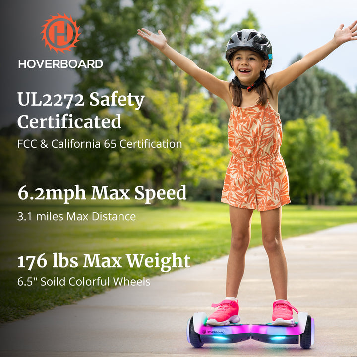 Hoverboard® Pulse Bluetooth LED 6.3" 6.2Mph丨4Miles Range