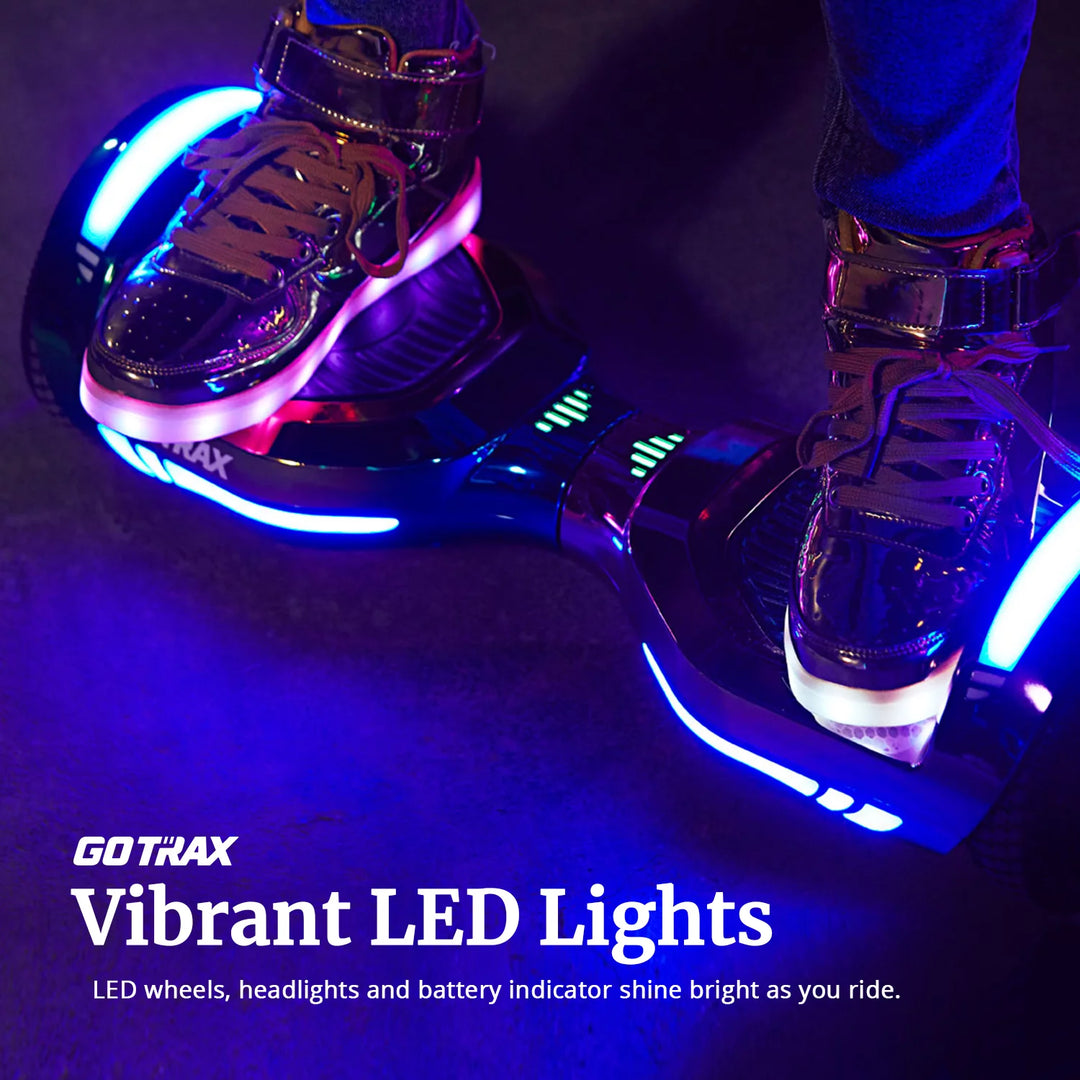 Gotrax Glide Hoverboard® Bluetooth LED 6.5" 6.2Mph丨3.1Miles Range