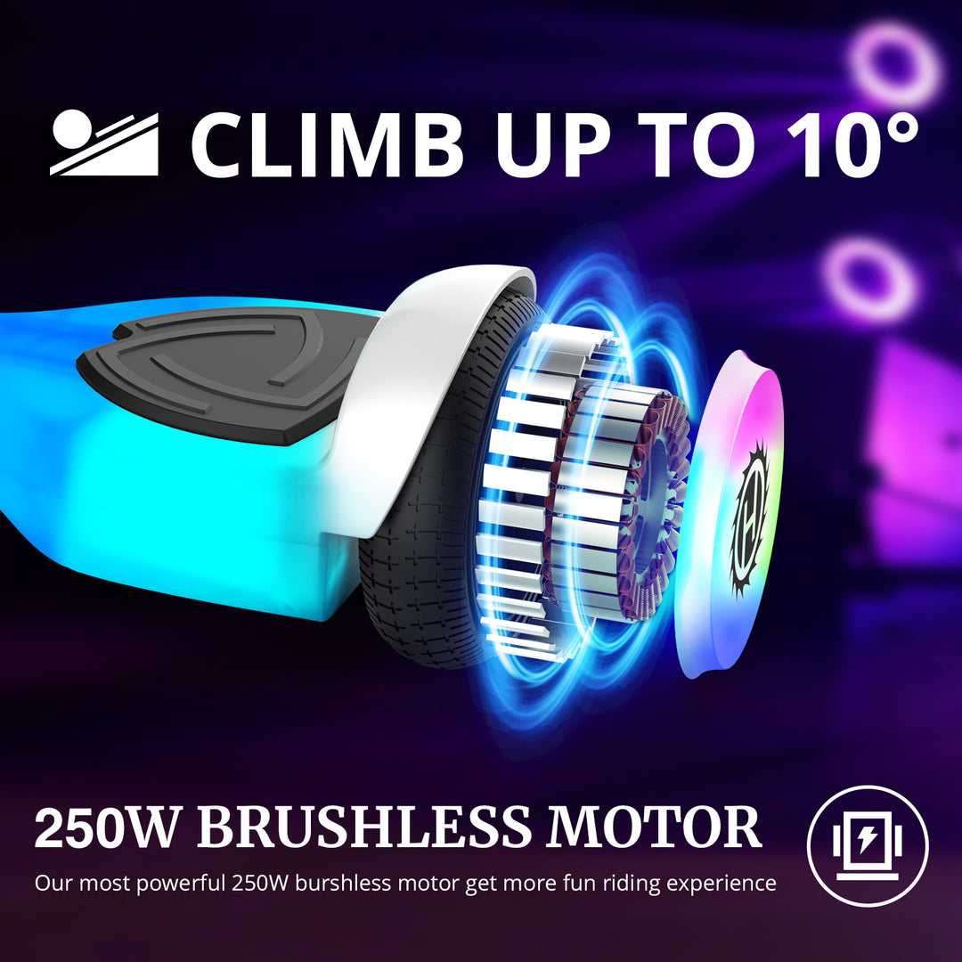 Hoverboard® Pilot LED Bluetooth 6.3" LED 6.2Mph丨5Miles Range