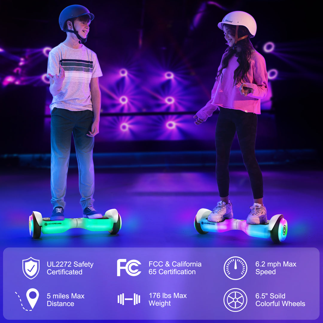 Pilot LED Bluetooth 6.3" LED Hoverboard 6.2Mph丨5Miles Range