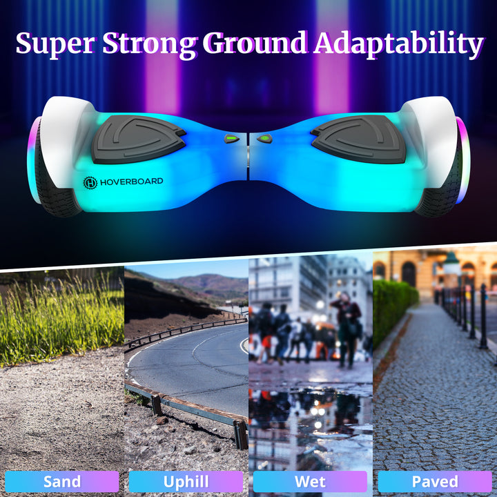 Hoverboard® Pilot LED Bluetooth 6.3" LED 6.2Mph丨5Miles Range