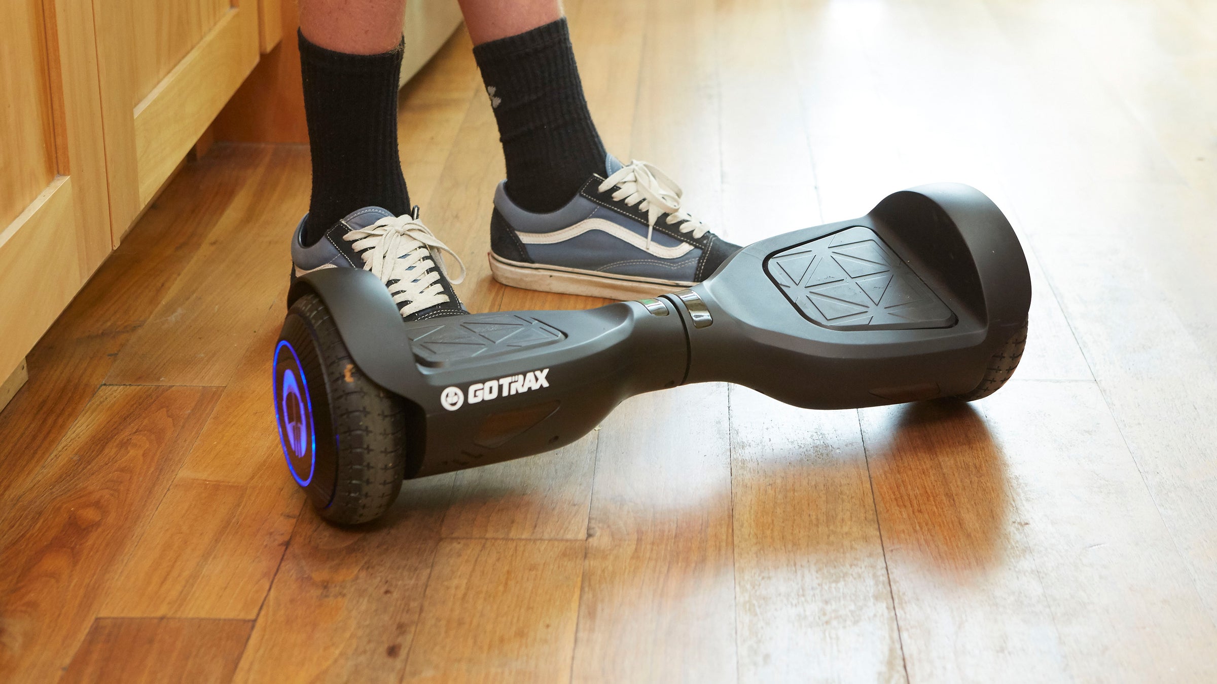 GOTRAX Black Edge Hoverboard for Kids with LEDs