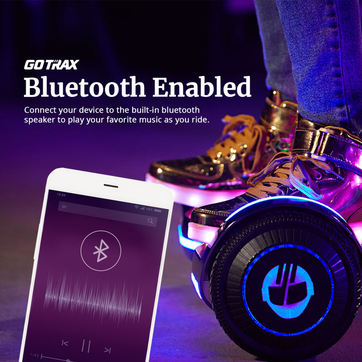 Gotrax Glide Hoverboard® Bluetooth LED 6.5" 6.2Mph丨3.1Miles Range