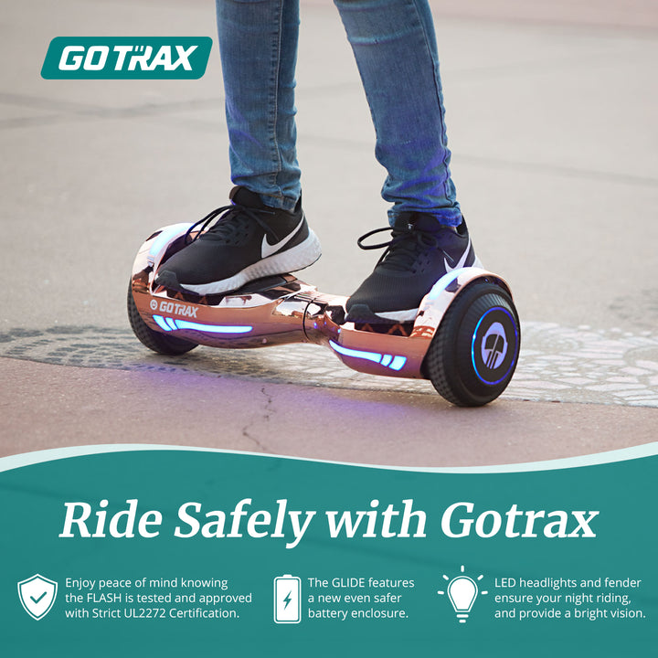Gotrax Glide Hoverboard® Bluetooth LED 6.5" 6.2Mph丨3.1Miles Range