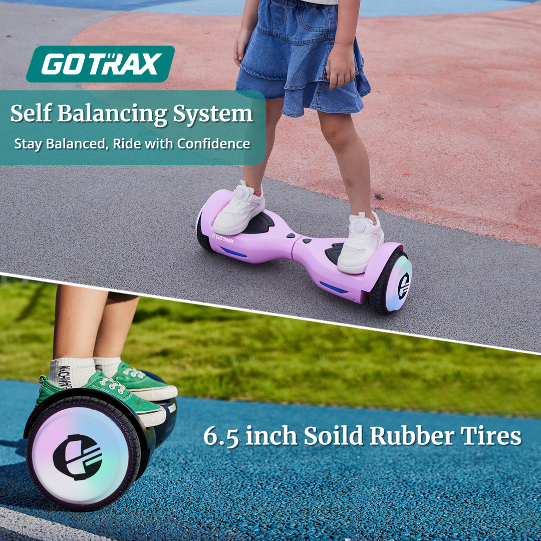 Gotrax ELF Hoverboard® LED 6.3" 6.2Mph丨4Miles Range