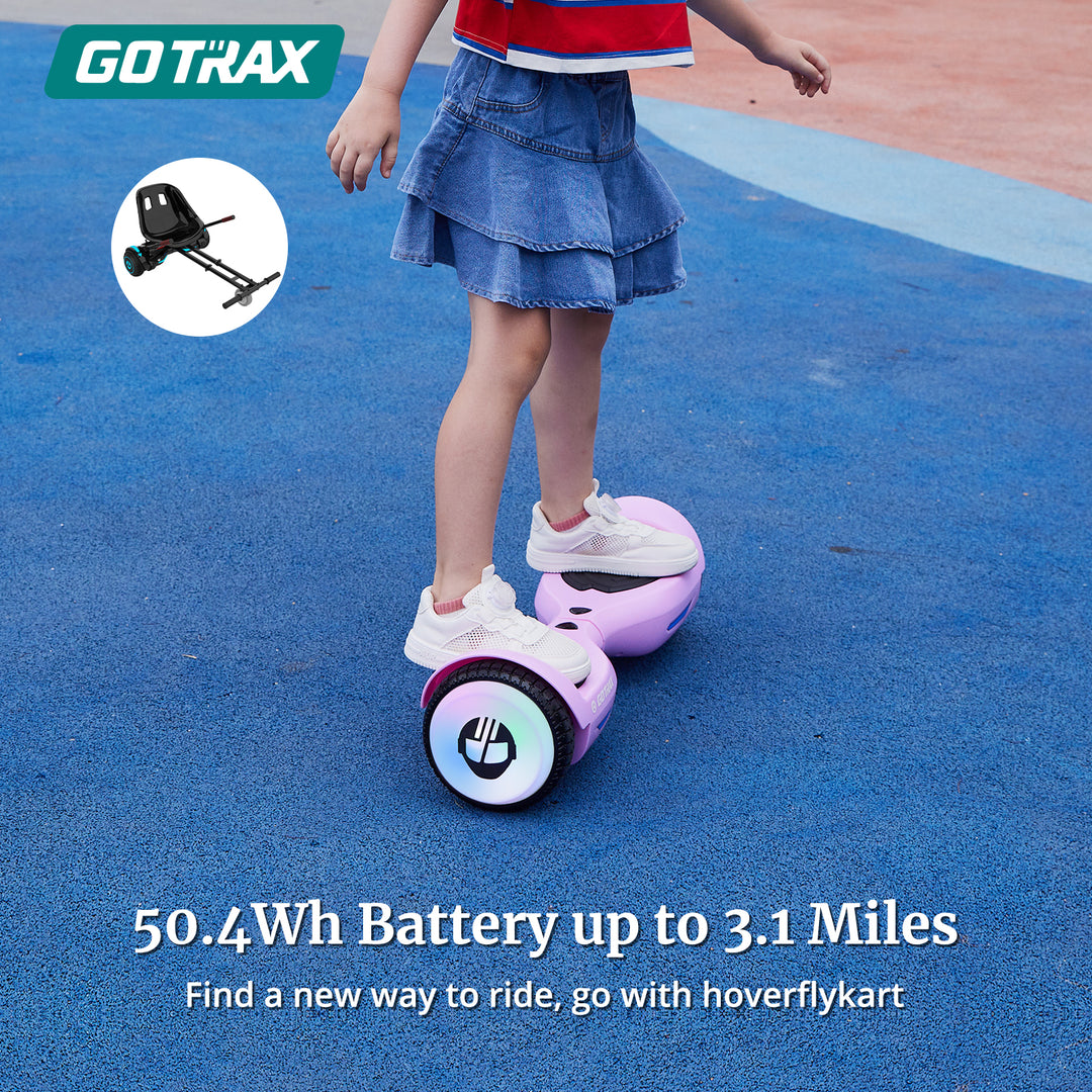 Gotrax ELF LED Hoverboard 6.3" 6.2Mph丨4Miles Range