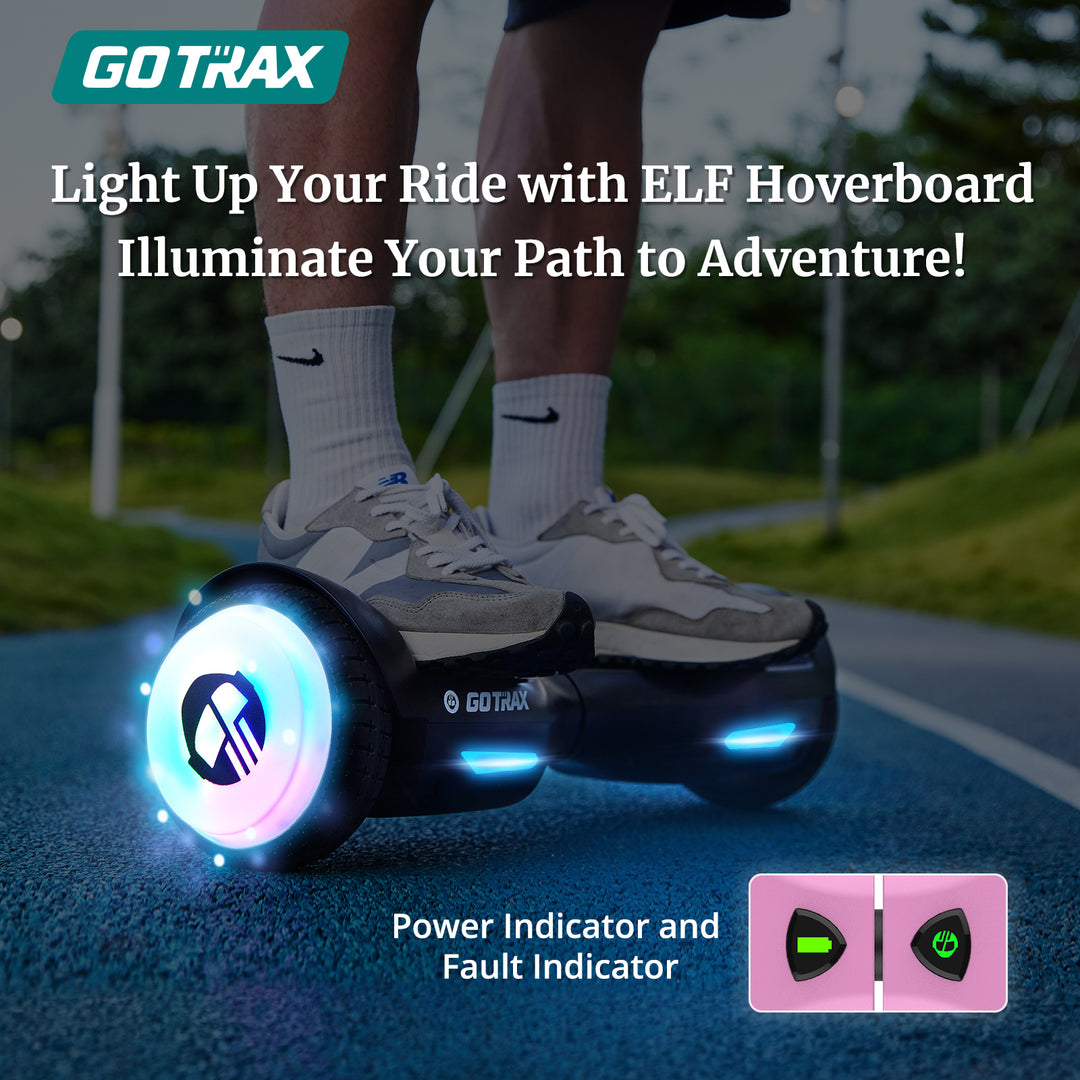 Gotrax ELF Hoverboard® LED 6.3" 6.2Mph丨4Miles Range