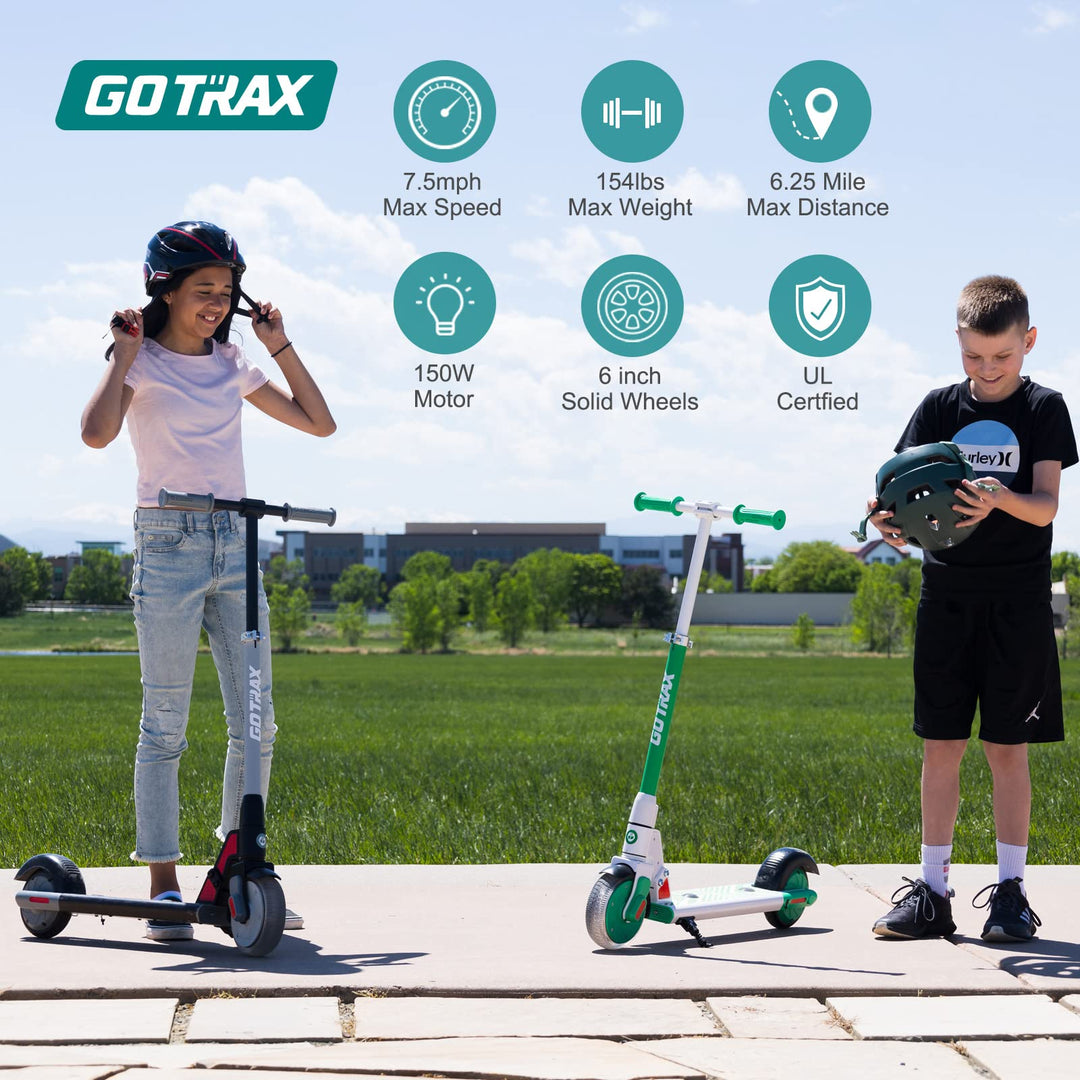 Gotrax® GKS Lumios Kids E-Scooter With 6'' LED Solid Tire 7.5Mph丨4.8Miles Range