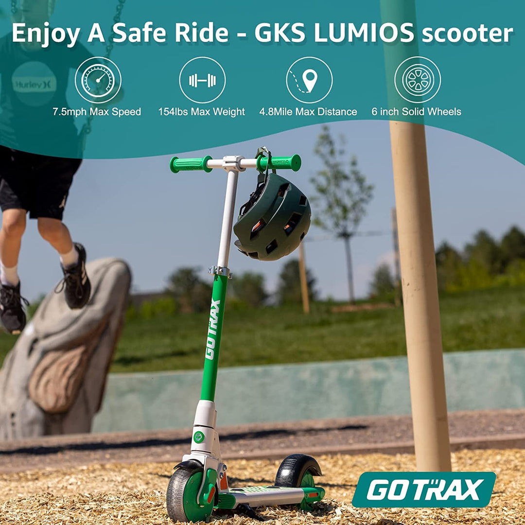 Gotrax® GKS Lumios Kids E-Scooter With 6'' LED Solid Tire 7.5Mph丨4.8Miles Range