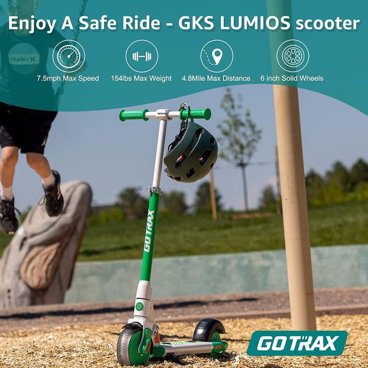 Gotrax GKS Lumios Kids E-Scooter With 6'' LED Solid Tire 7.5Mph丨4.8Miles Range