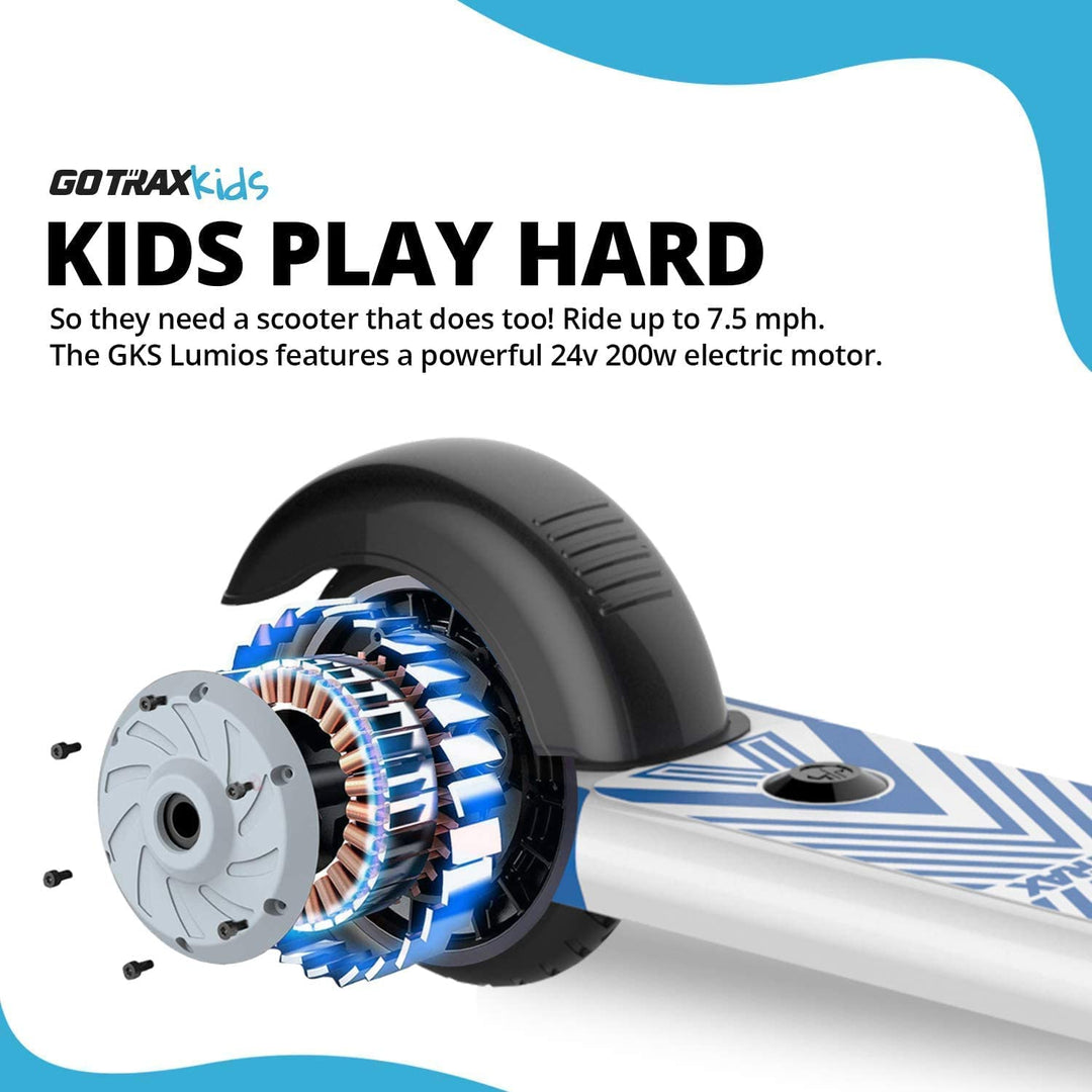 Gotrax® GKS Lumios Kids E-Scooter With 6'' LED Solid Tire 7.5Mph丨4.8Miles Range