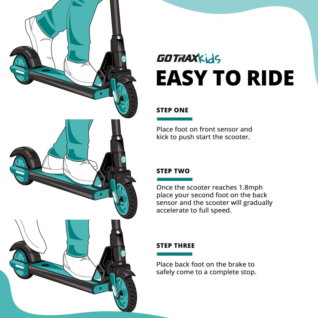 Gotrax GKS Lumios Kids E-Scooter With 6'' LED Solid Tire 7.5Mph丨4.8Miles Range