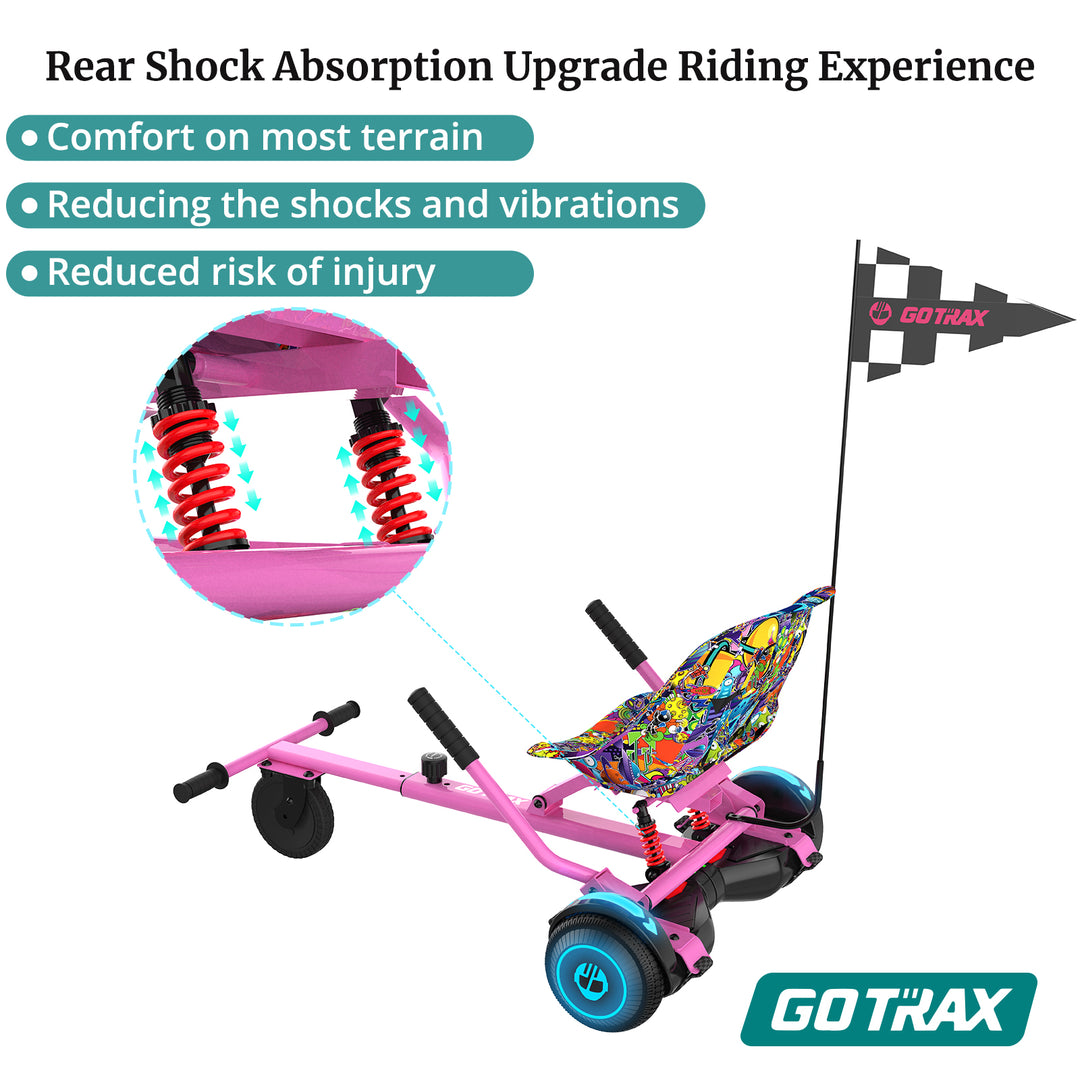 Gotrax Hoverboard Kart Seat Attachment Accessory for 6.5" 8" 8.5" 10" Hoverboard