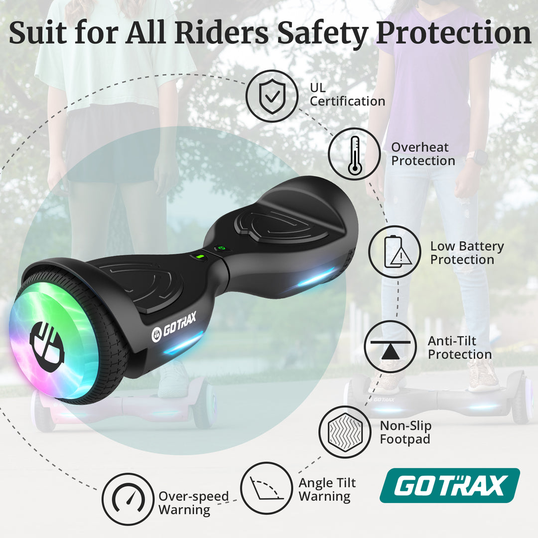 Gotrax ELF Hoverboard® LED 6.3" 6.2Mph丨4Miles Range
