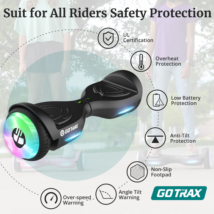 Gotrax ELF Hoverboard® LED 6.3" 6.2Mph丨4Miles Range