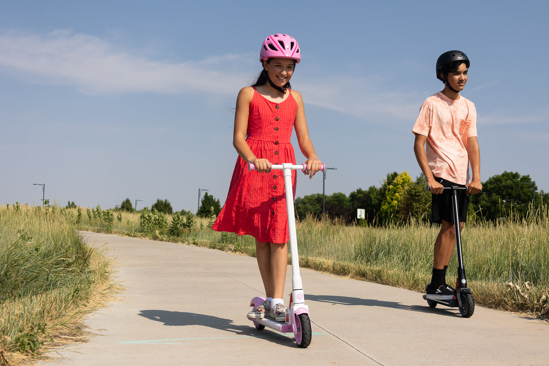 Light Up the Sidewalk with the GKS Plus and GKS Lumios Electric Scooters for Kids