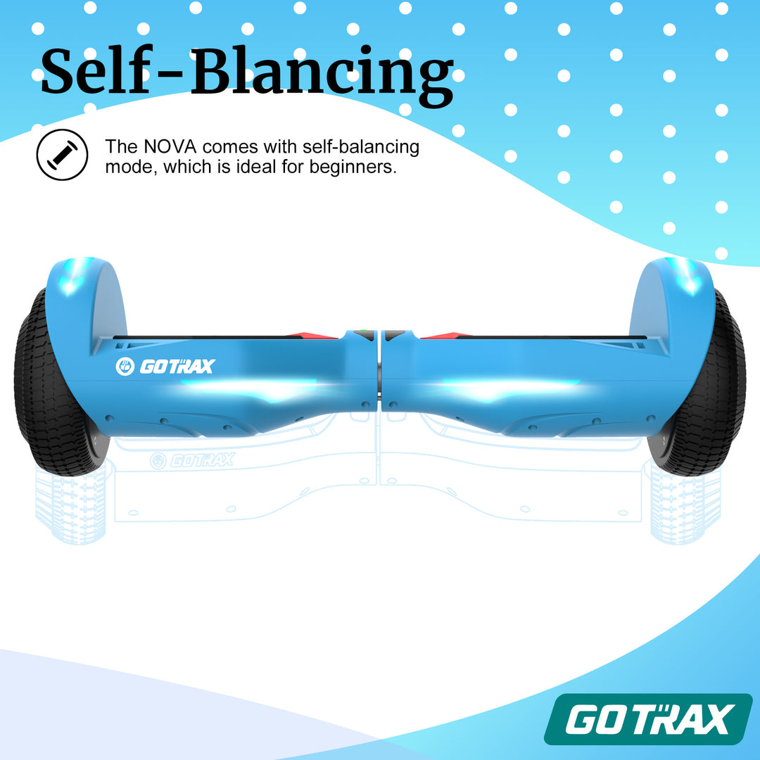 Gotrax Nova LED Hoverboard 6.5'' 6.2Mph丨3.1Miles Range