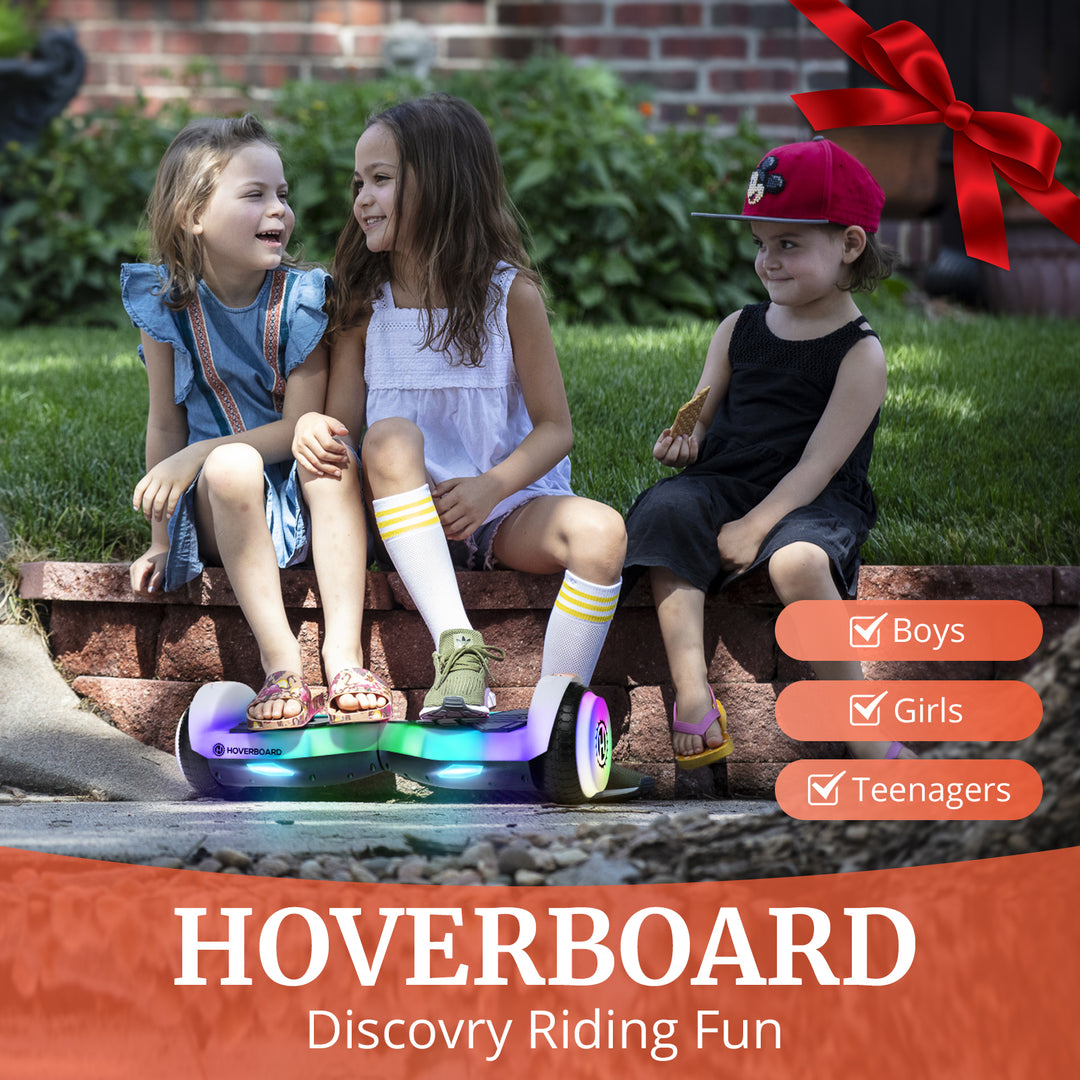 Pulse Bluetooth Hoverboard 6.3" LED Wheels 6.2 Mph Max Speed 4 Miles