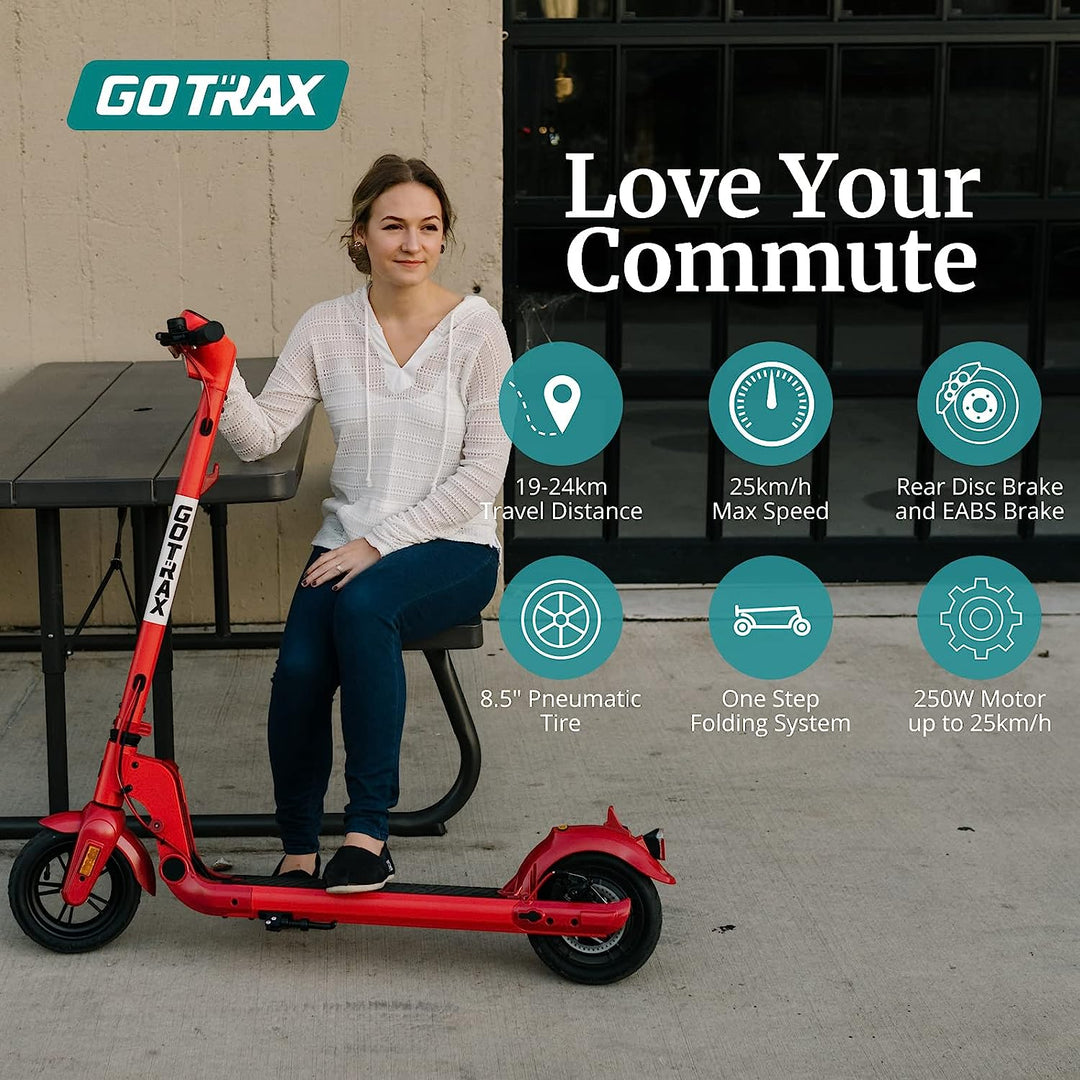 Gotrax Apex Commute Foldable 8.5'' E-Scooter 15.5Mph丨15Miles Range