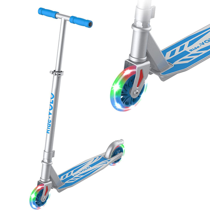 RideVolo K05 5'' Solid PU Flash Wheel Kick Scooter 3 Adjustable Heights
