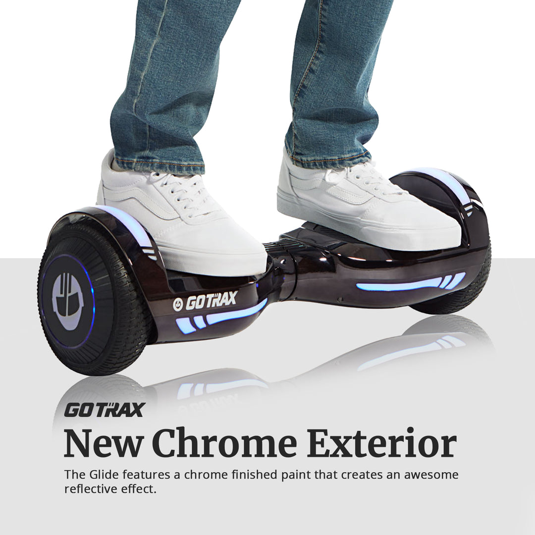 Gotrax Glide Bluetooth LED Hoverboard 6.5" 6.2Mph丨3.1Miles Range