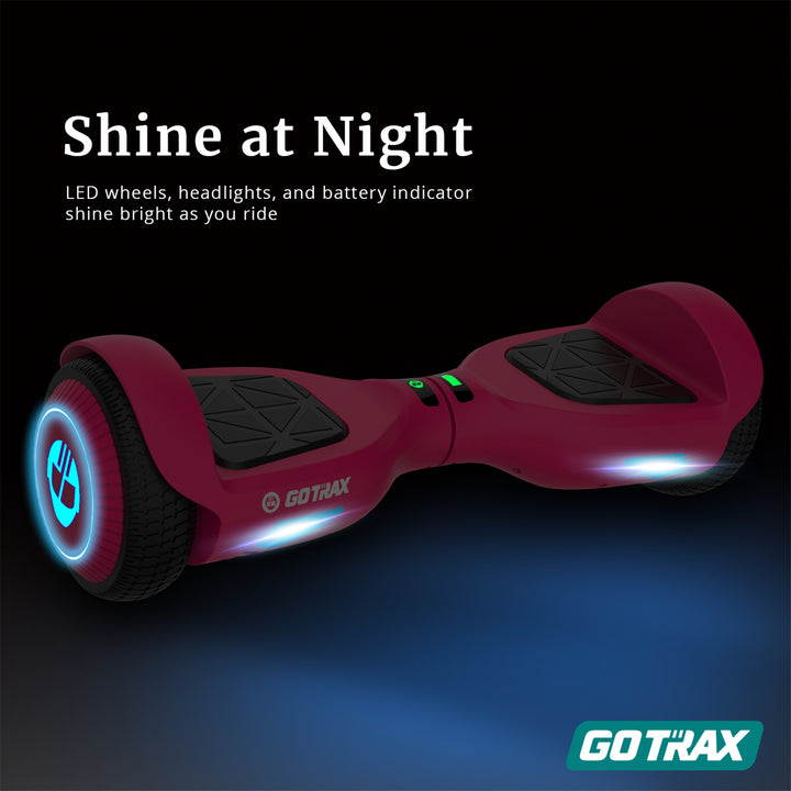 Gotrax Edge LED Hoverboard 6.5" 6.2Mph丨3.1Miles Range