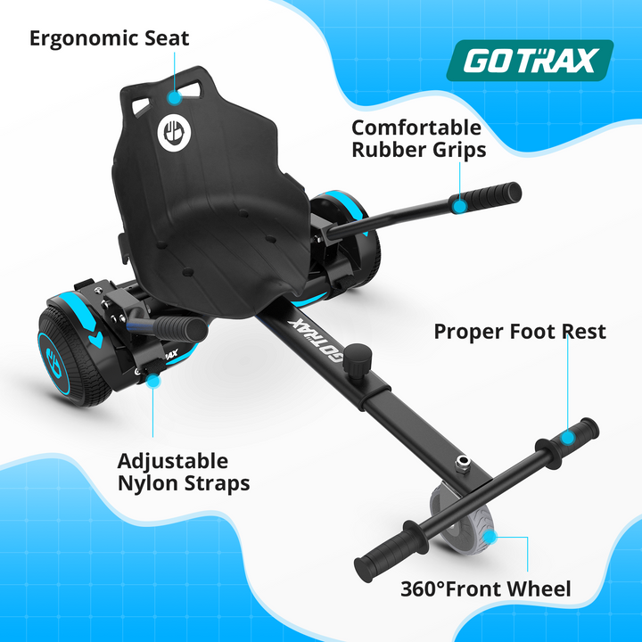 GOTRAX Single Tube Hoverkart for 6.5" 8" 8.5" 10" Hoverboard