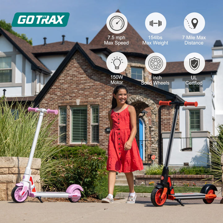 Gotrax GKS Plus LED 6" Kids E-Scooter 7.5Mph丨7Miles Range