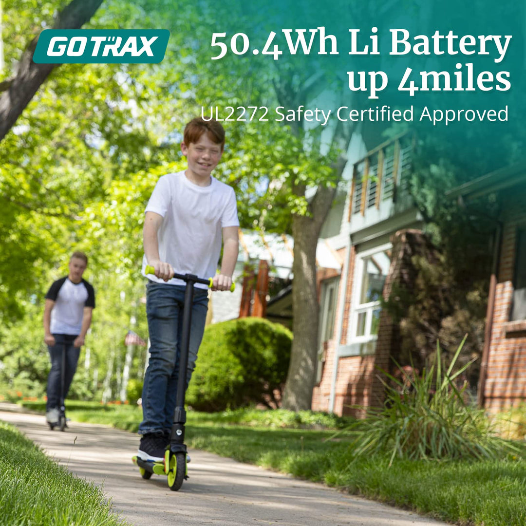 Gotrax GKS Kids E-Scooter With 6'' solid Tire 7.5 Mph Max Speed 4 Miles