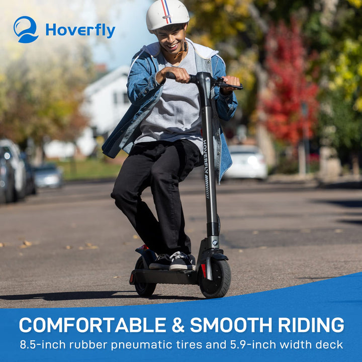 Hoverfly F1 Foldable 8.5" Electric Scooter 15.5 MPH Max Speed 15 Miles