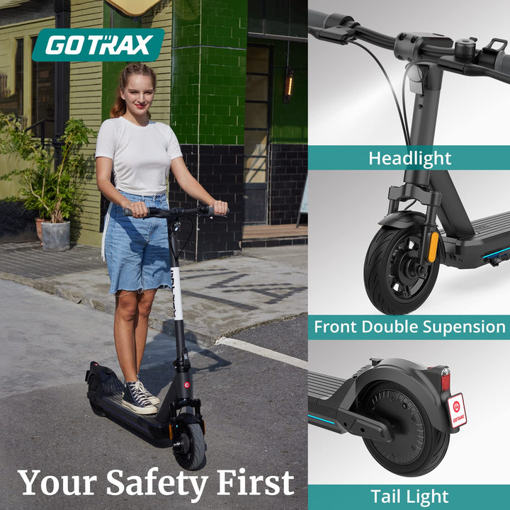 Gotrax Eclipse Foldable 10" Electric Scooter 20 Mph Max Speed 25-28 Miles