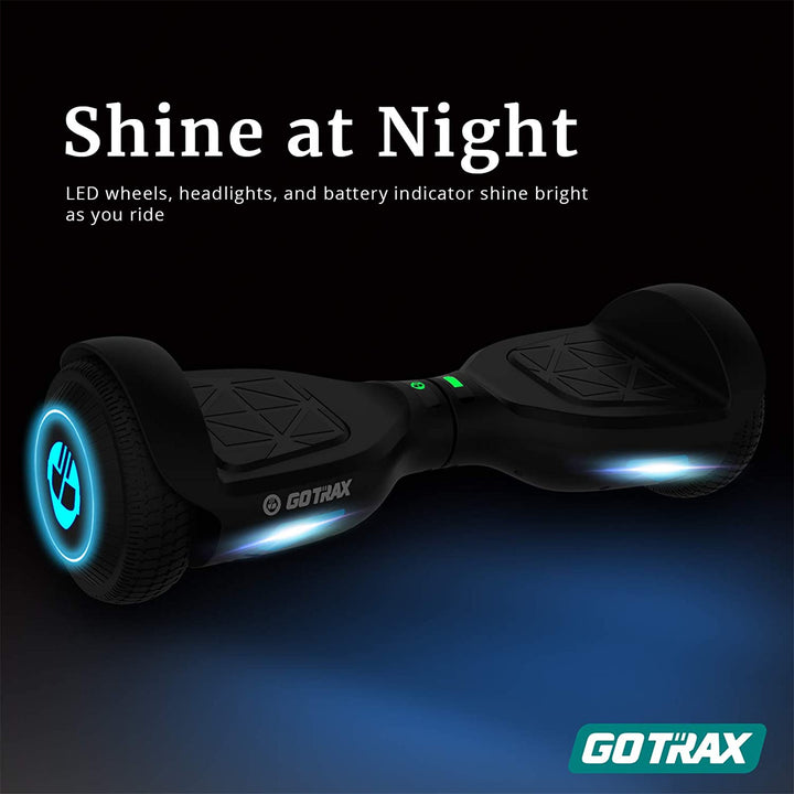 Gotrax Edge Hoverboard 6.5" LED Wheels 6.2 Mph Max Speed 3.1 Miles