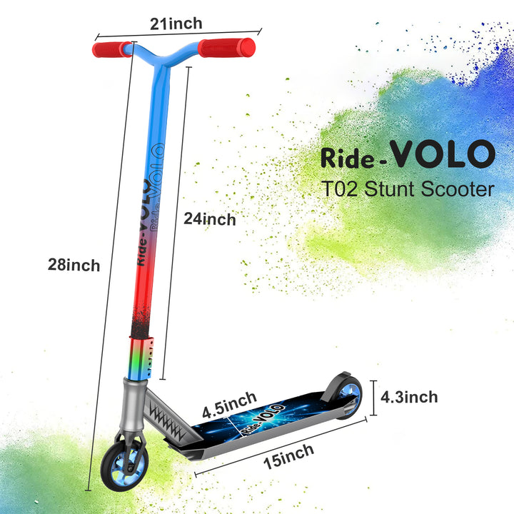 RideVolo T02 Freestyle Stunt Scooter For Intermediate Stunt Riders