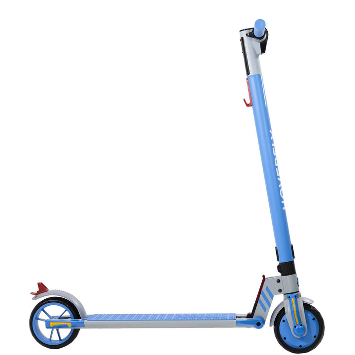 Hoverfly Blue Vibe Foldable Electric Scooter for Teens Right Angle