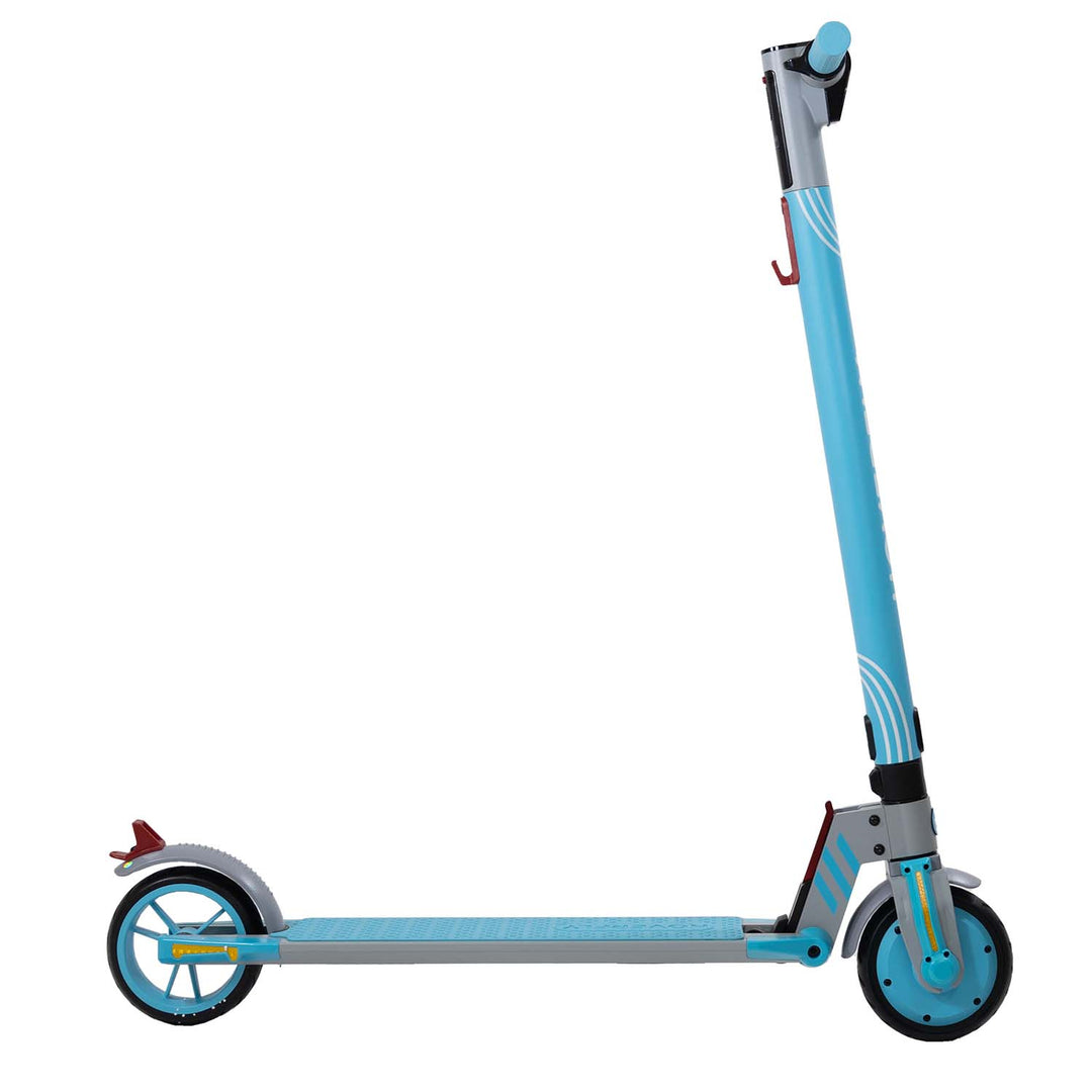 Hoverfly Teal Vibe Foldable Electric Scooter for Teens Right Angle